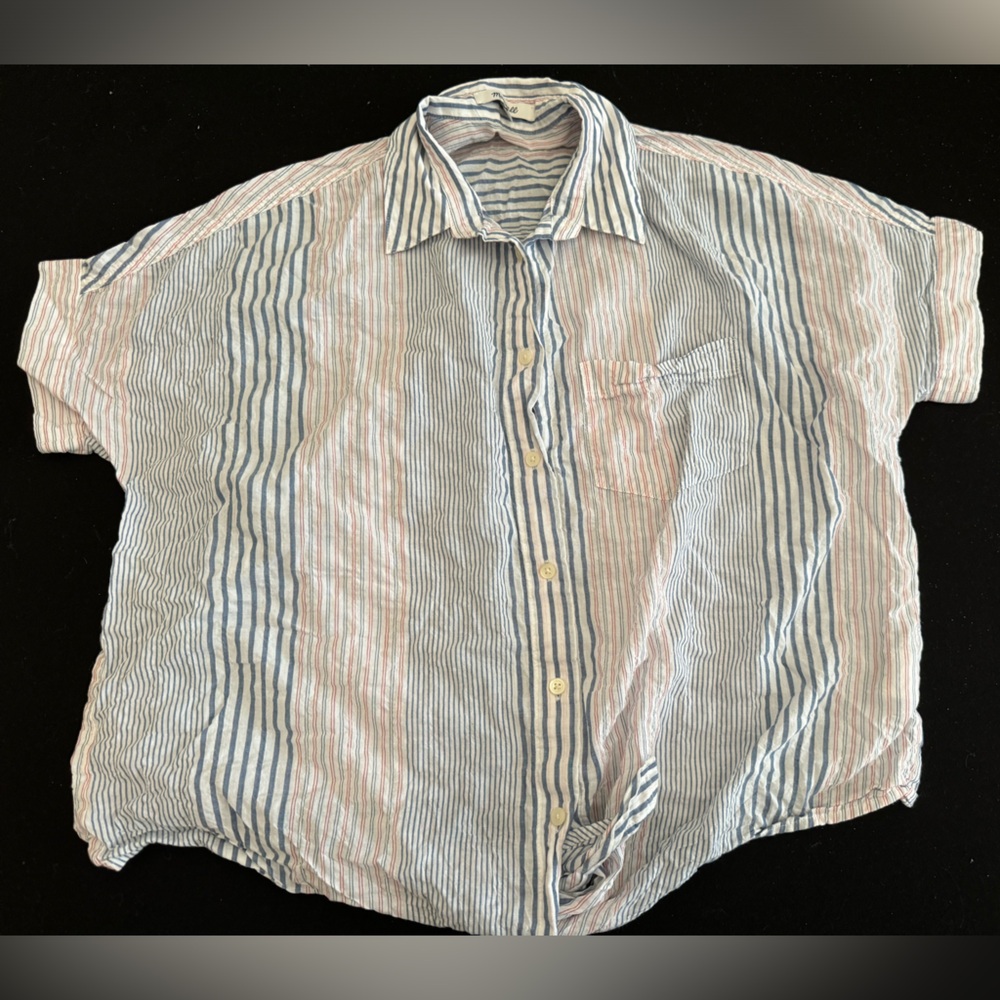 Madewell women’s button up stripes shirt size xs